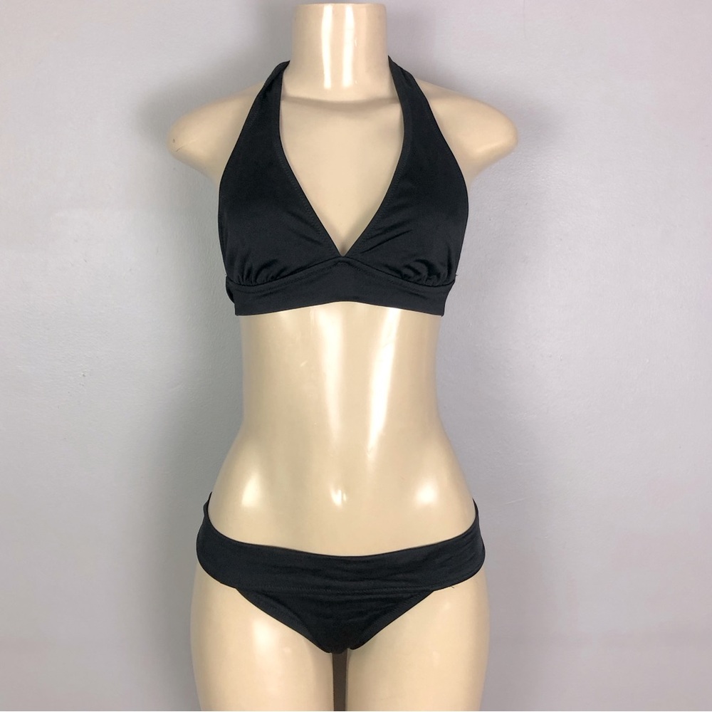 J. Crew 70s Inspired All Black Bikini
